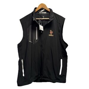 Zero Restriction NEW Men's Sz XL Black Iona Prep Gaels Performance Zip Golf Vest